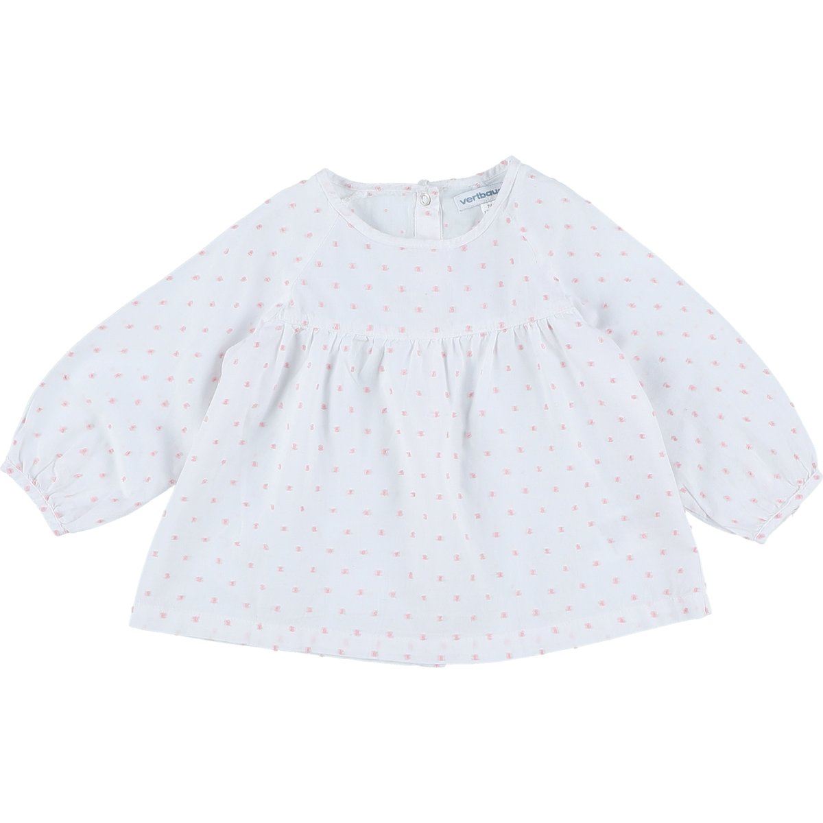 Blouse - Très bon état blanc;rose, VERTBAUDET