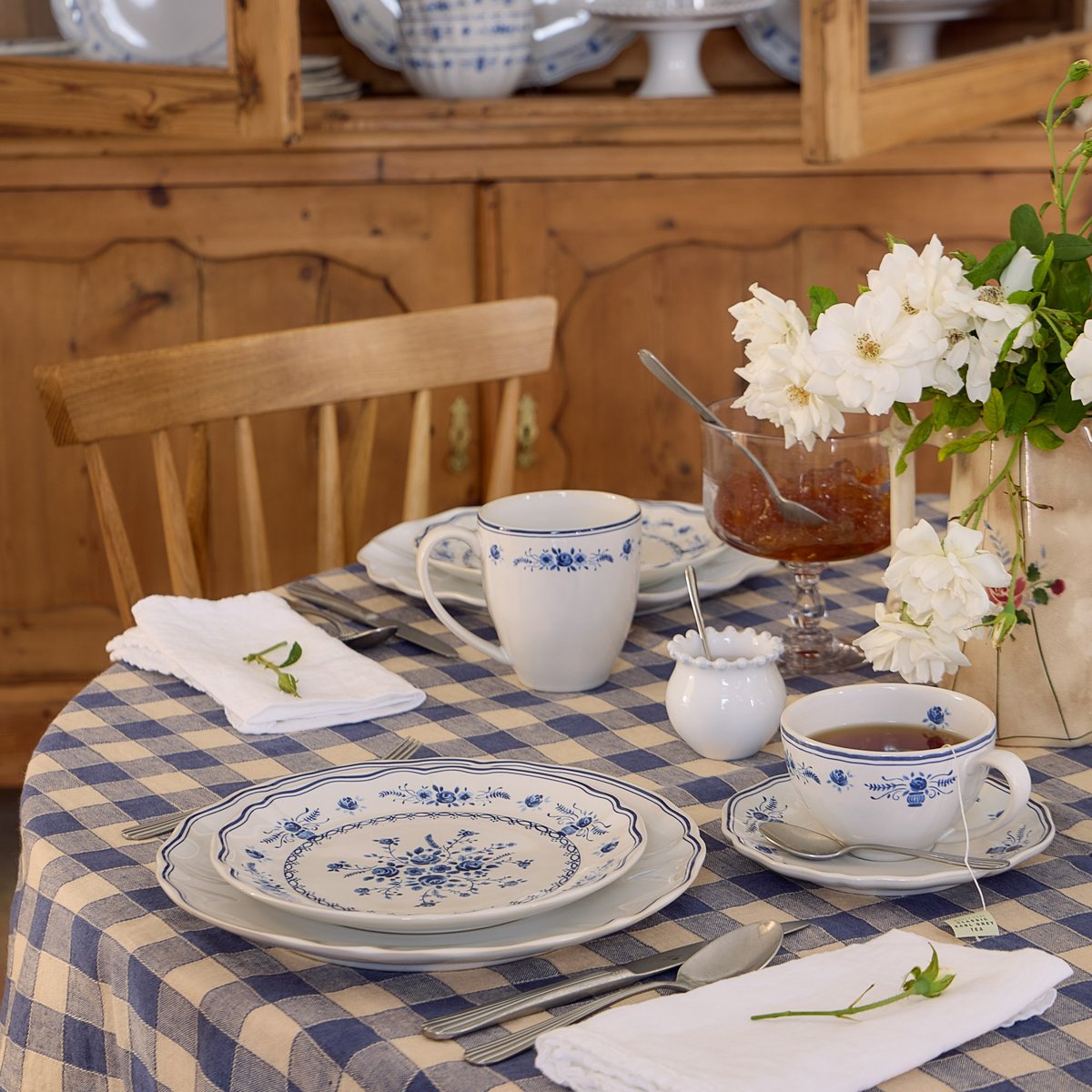Tasse et Sous-Tasse Vila white-blue, COSTA NOVA