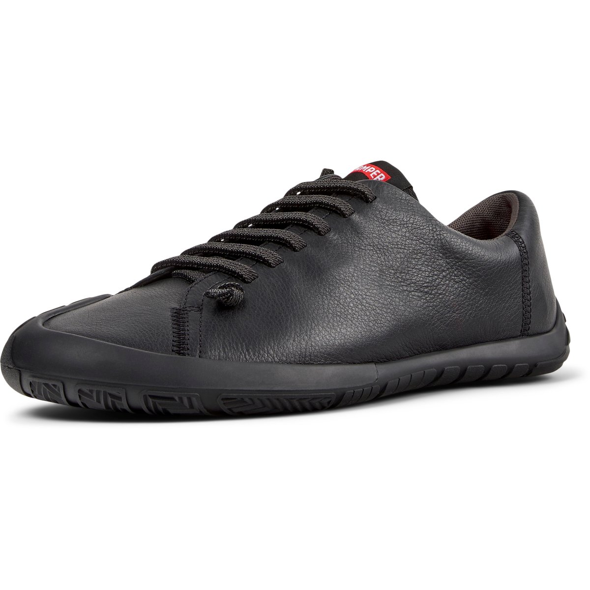 Baskets Peu Path+ Twins Smooth Leather noir, CAMPER