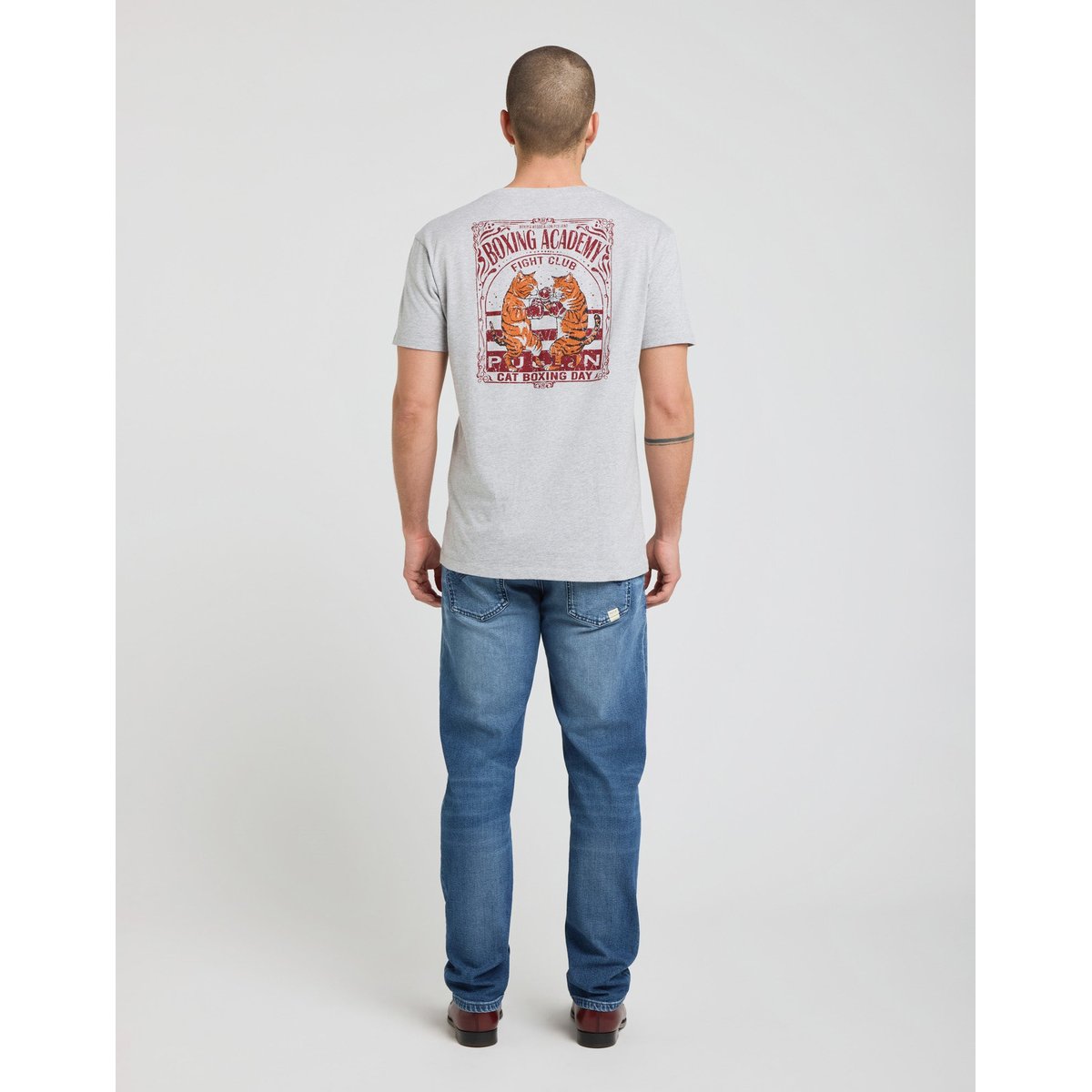 TSHIRT CATBOX gris, PULLIN