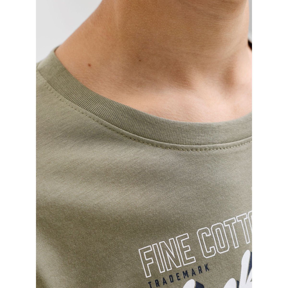 T-Shirt À Manches Longues grise - vetiver 1, JACK & JONES JUNIOR