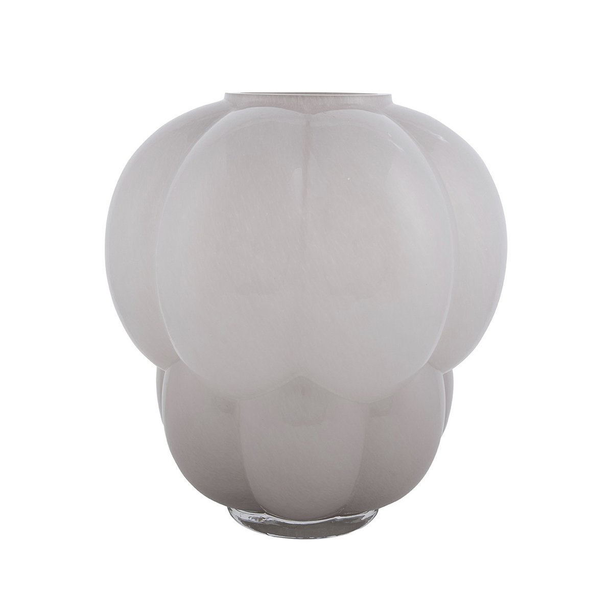 Vase en verre Uva h 35cm beige, AYTM