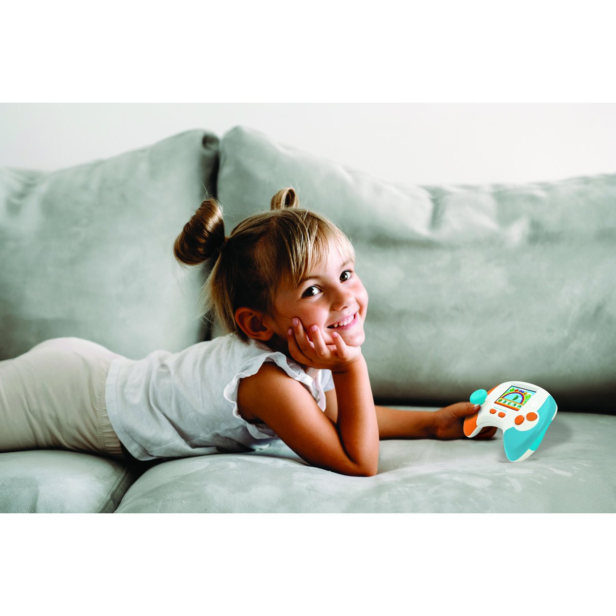 Power Console®,la console de jeux éducative français-anglais multicolore, LEXIBOOK