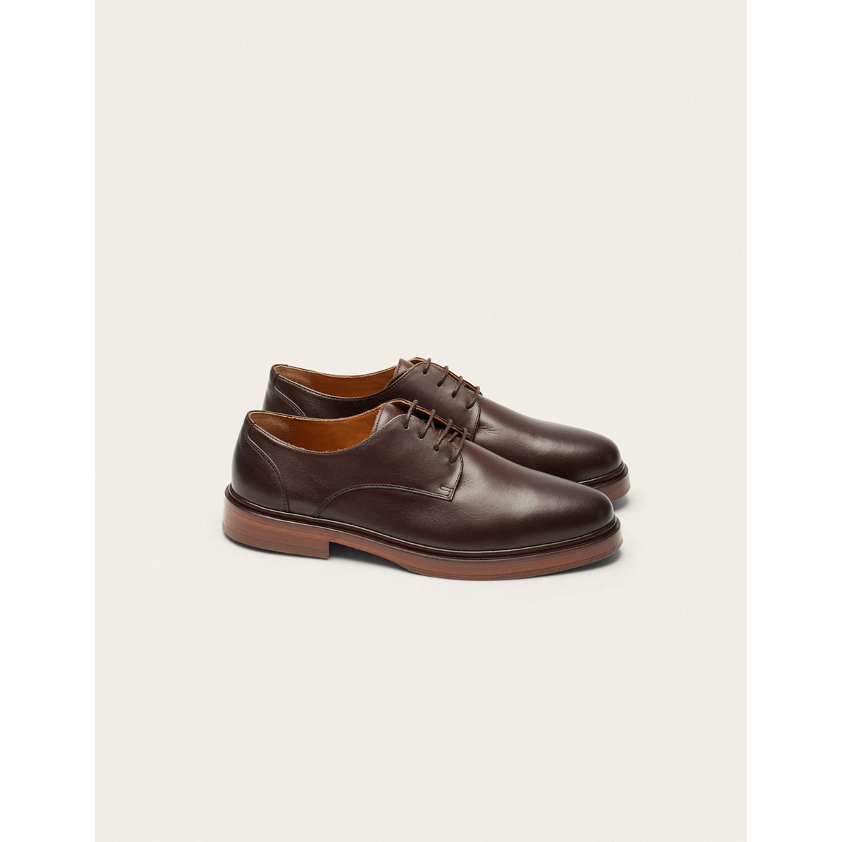 Derbies EDGAR cuir marron, ODAJE