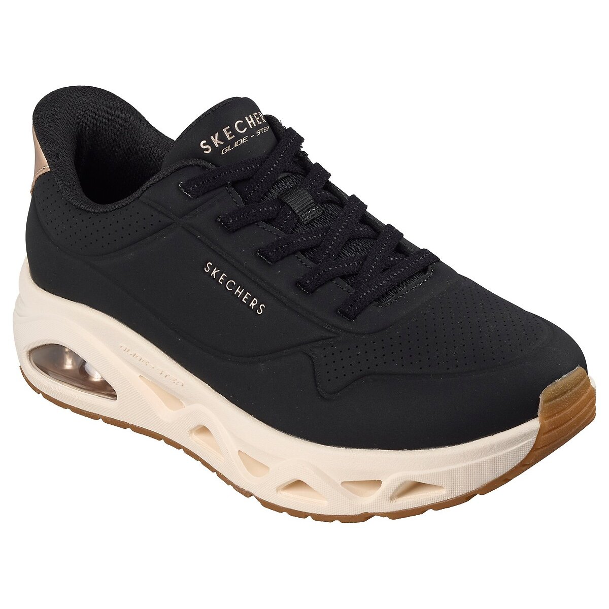 Sneakers Slip-Ins: Uno Glide-Step - Glide On Air zwart, SKECHERS