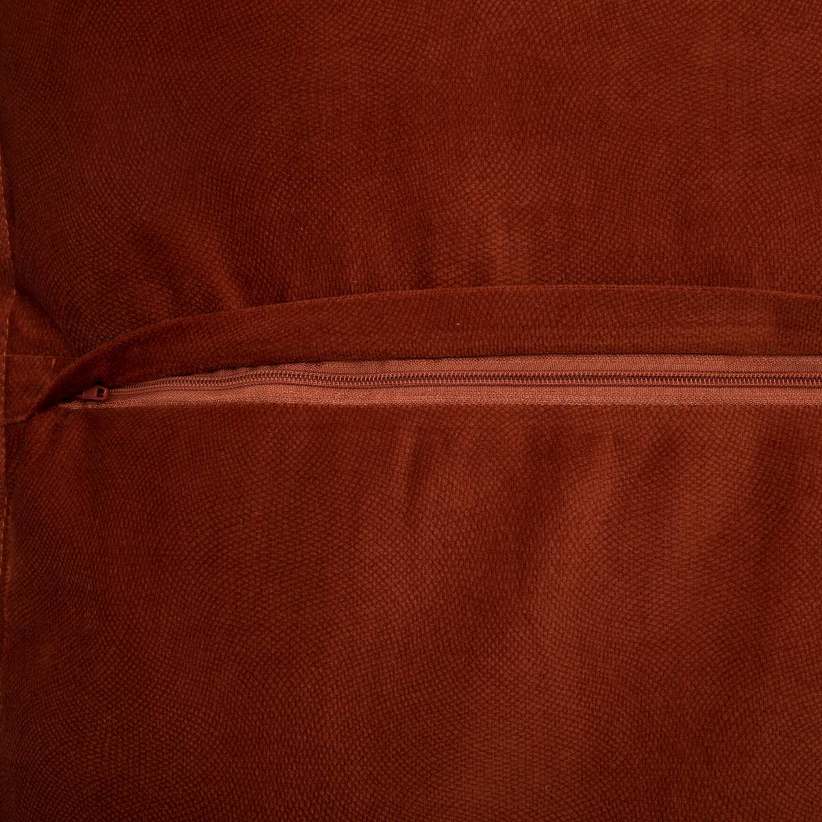 Coussin déhoussable LILOU rose terracotta, ATMOSPHERA