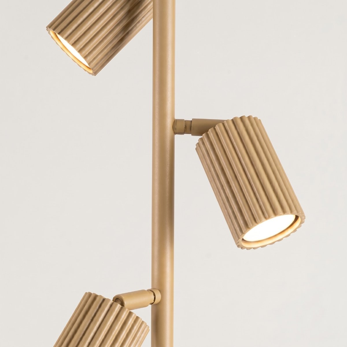 Lampadaire Aluminium Doré GU10 3 KARBON doré, EDEN