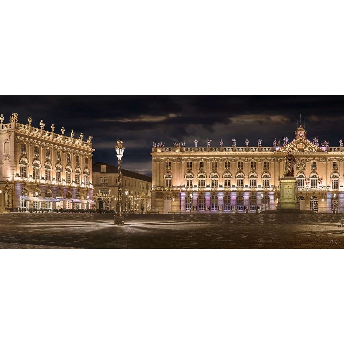 Tableau Mural Place Stanislas De Nuit ARCHITECTURE tableau en verre synthétique, CEANOTHE