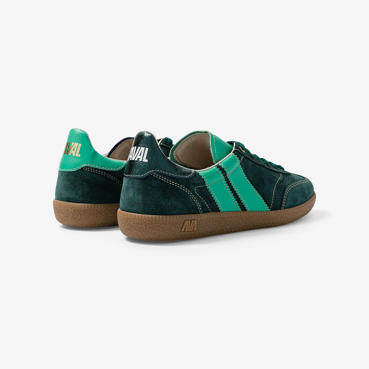 Baskets en cuir Pulse vert, CAVAL