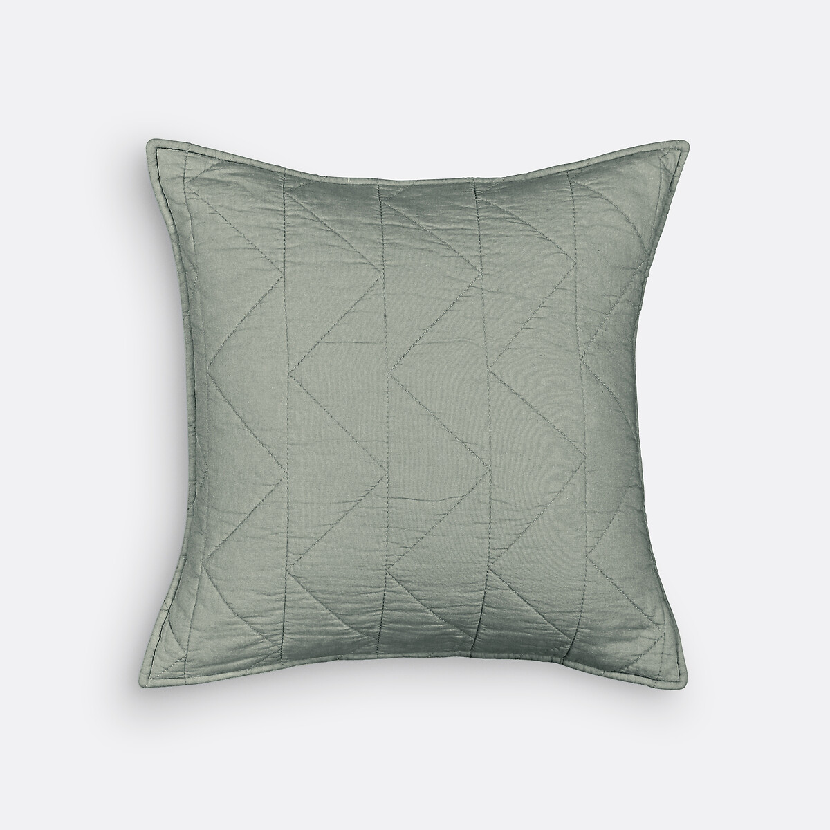 Zig Zag Scenario Cotton Cushion Cover khaki, LA REDOUTE INTERIEURS