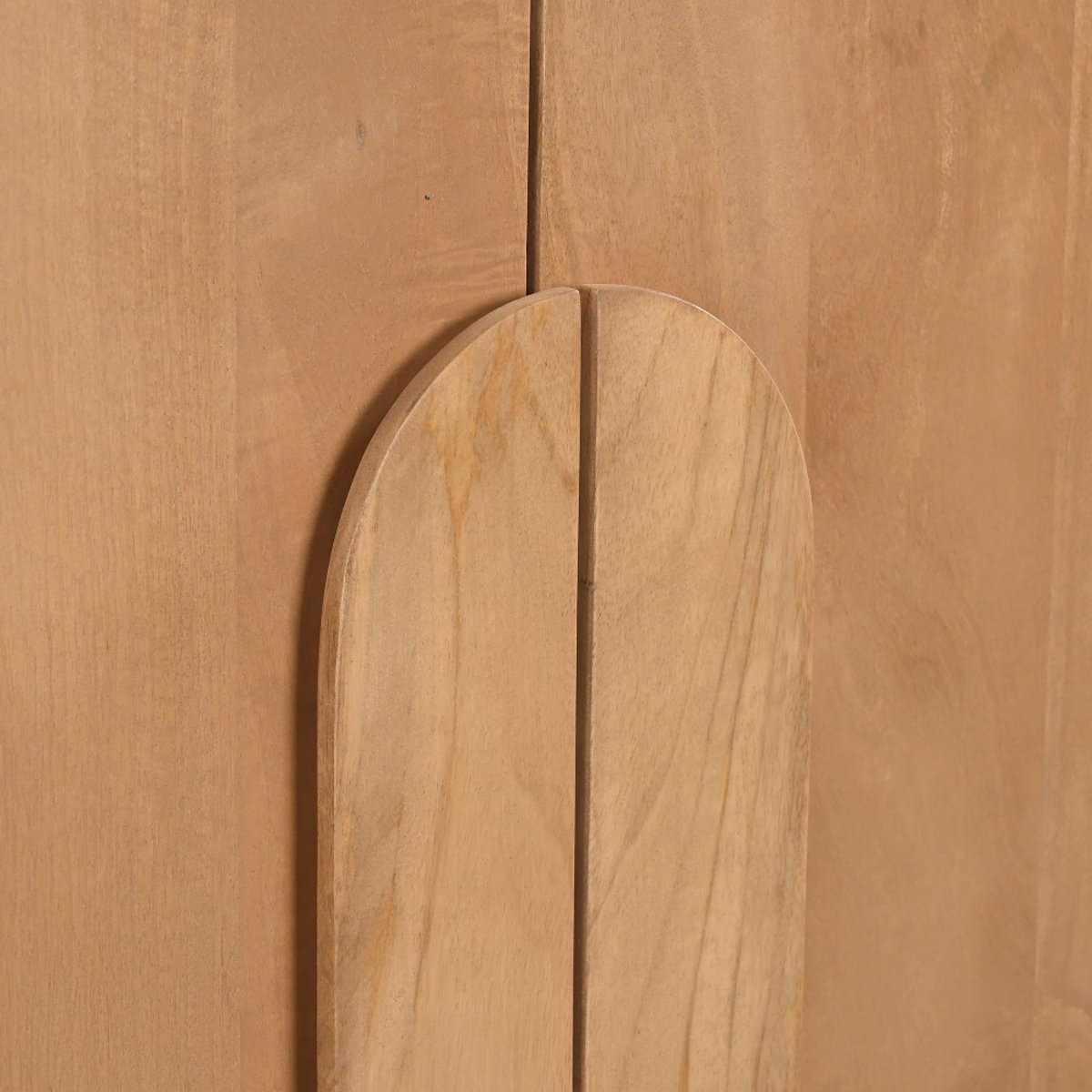 Buffet 2 portes en bois massif L90cm- BALI bois clair, DRAWER