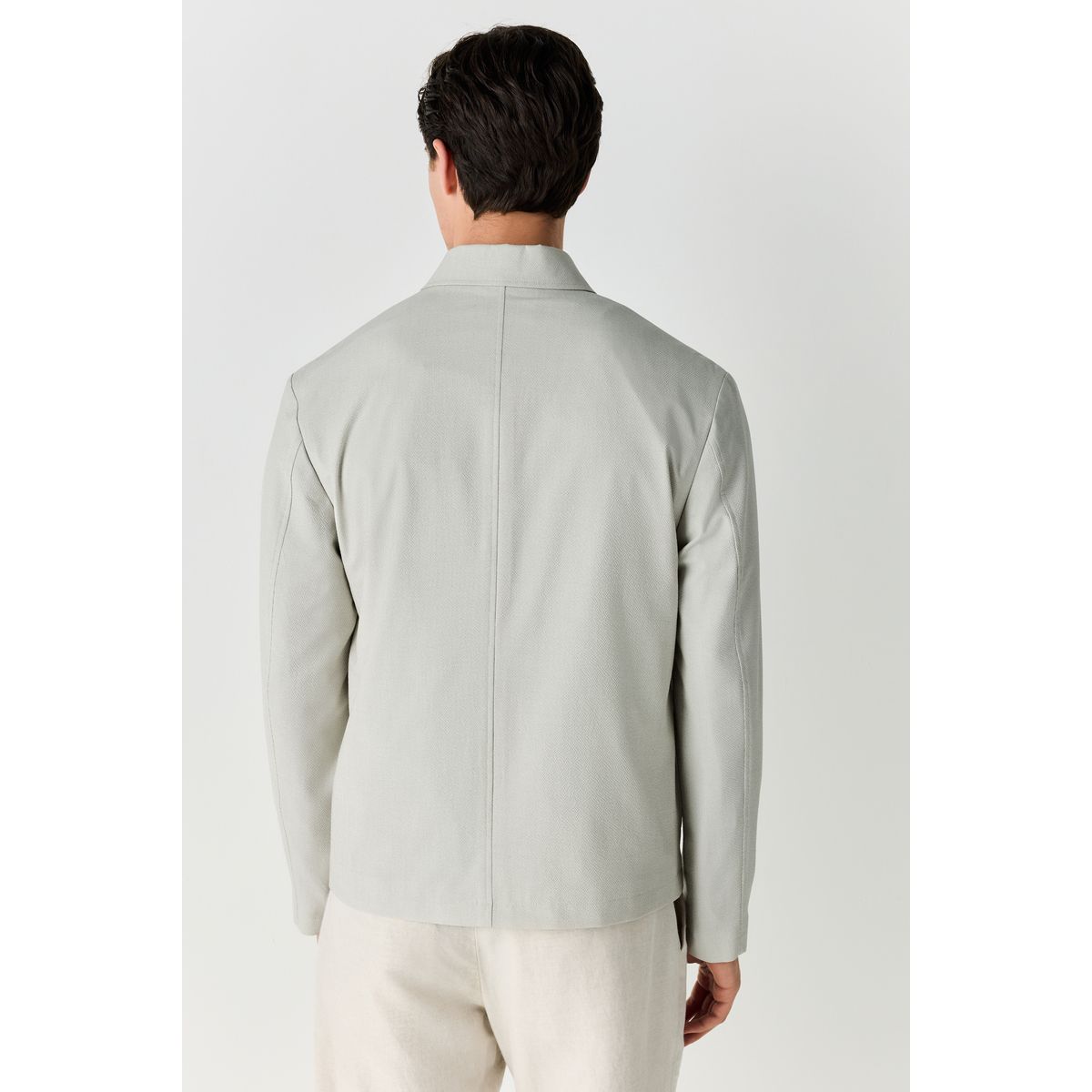 Veste-chemise habillée à rayures vert sauge, NEXT