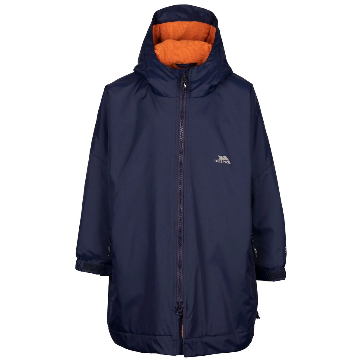 Veste imperméable avec zip à double sens bleu marine, TRESPASS