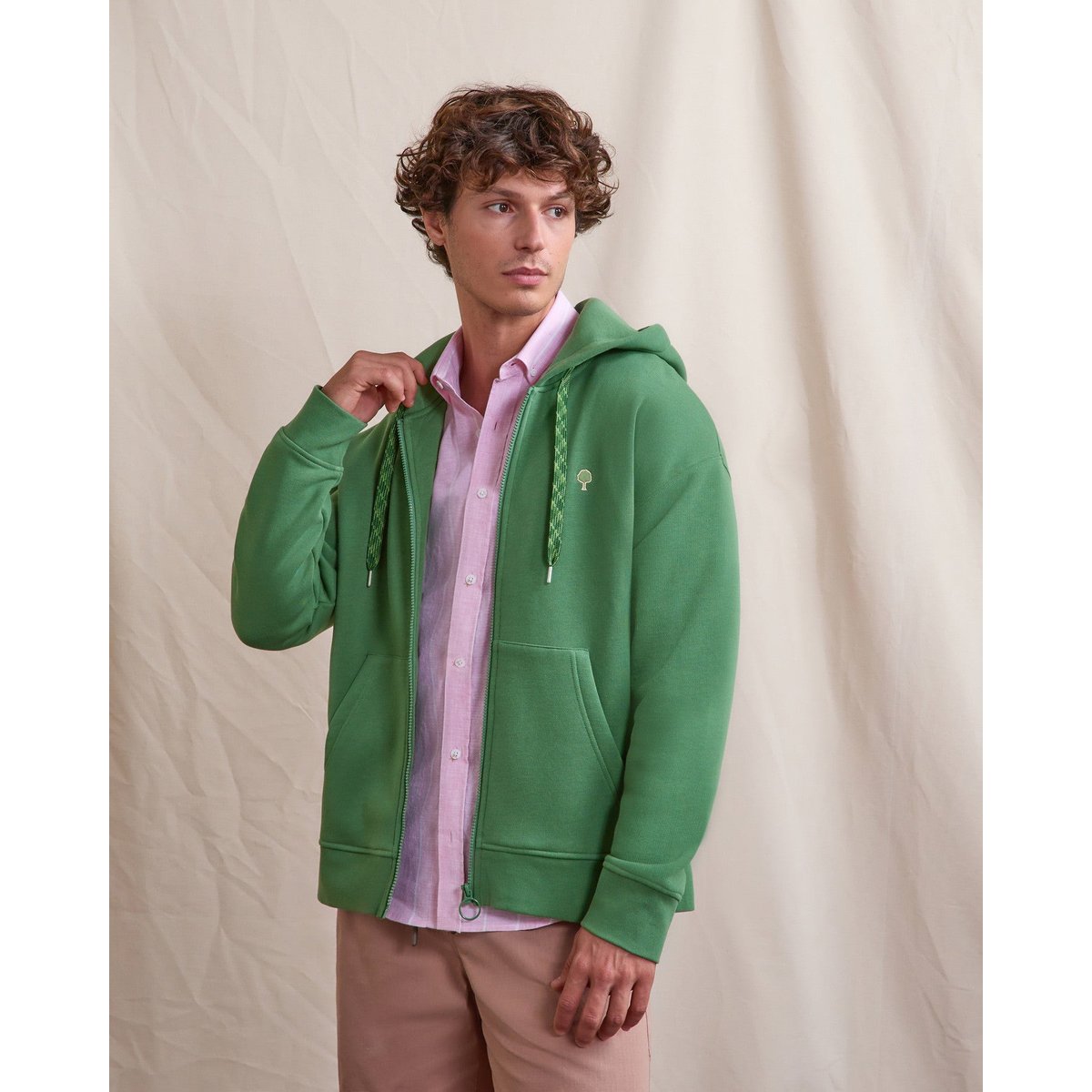 Sweat MESNIL OS vert sapin, FAGUO