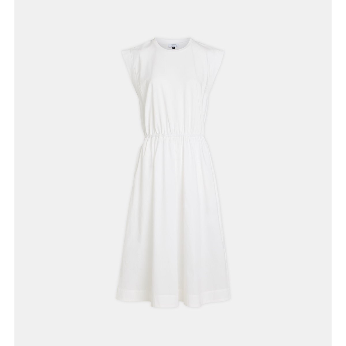 Robe fanion mi longue sans manches coton blanc, GALERIES LAFAYETTE