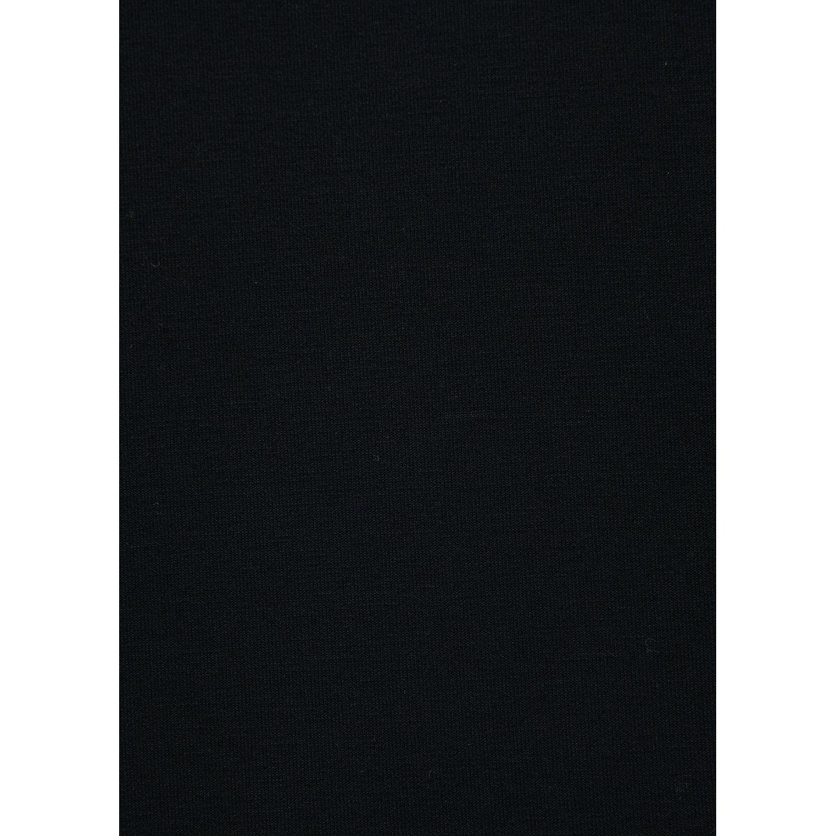 T-shirt asymétrique manches longues col rond noir, HUMILITY