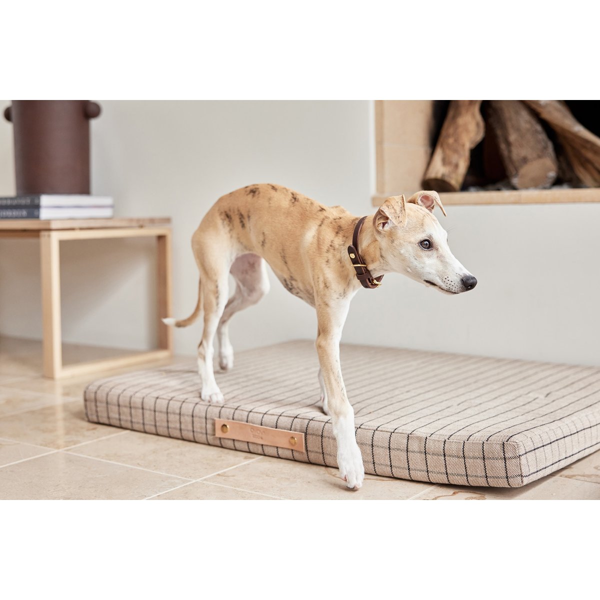 Collier en cuir pour chien LIVING marron foncé, OYOY LIVING DESIGN