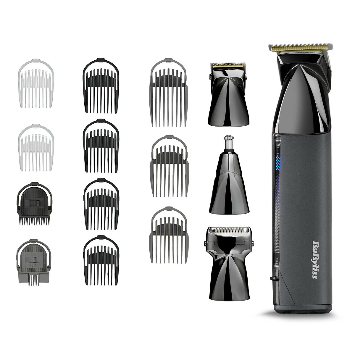 Kabelloser Multitrimmer15 in 1 Super-X Metal Series schwarz, BABYLISS