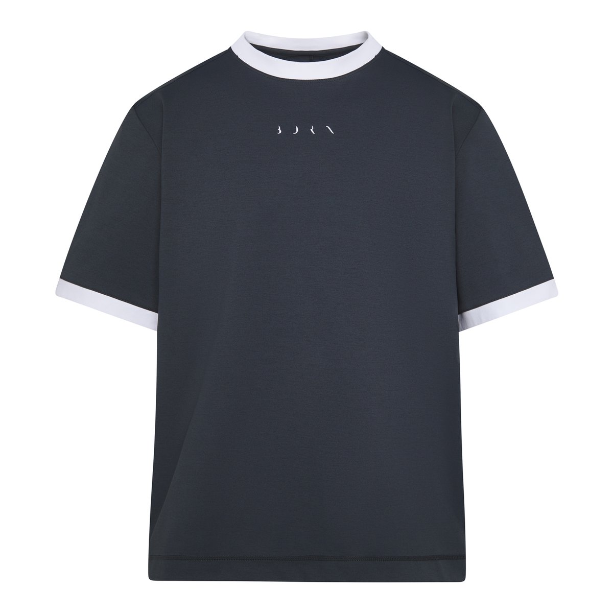 T-shirt de sport homme Layer Manches courtes coupe oversize gris charbon, BORN