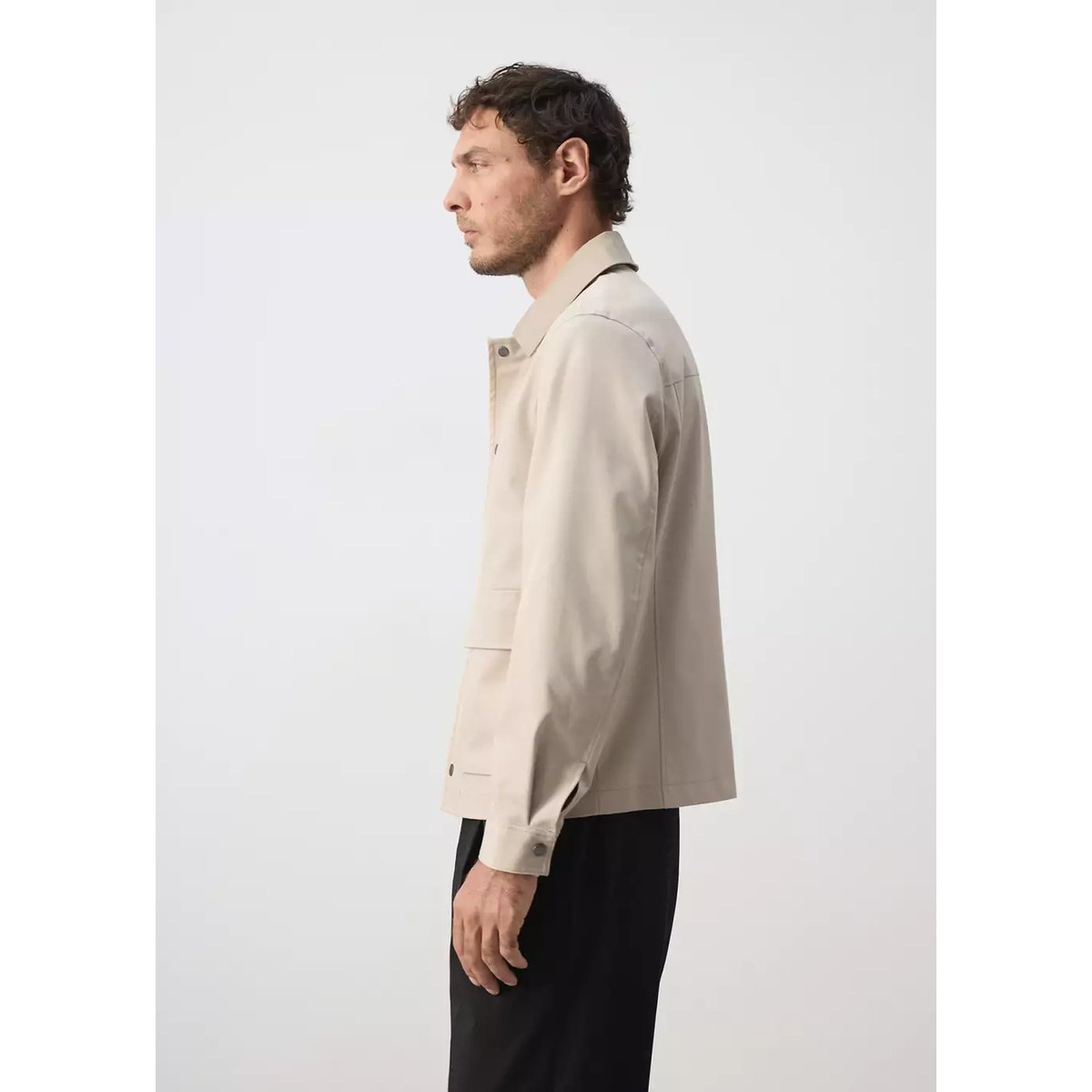Veste imperméable à poches beige, MANGO MAN