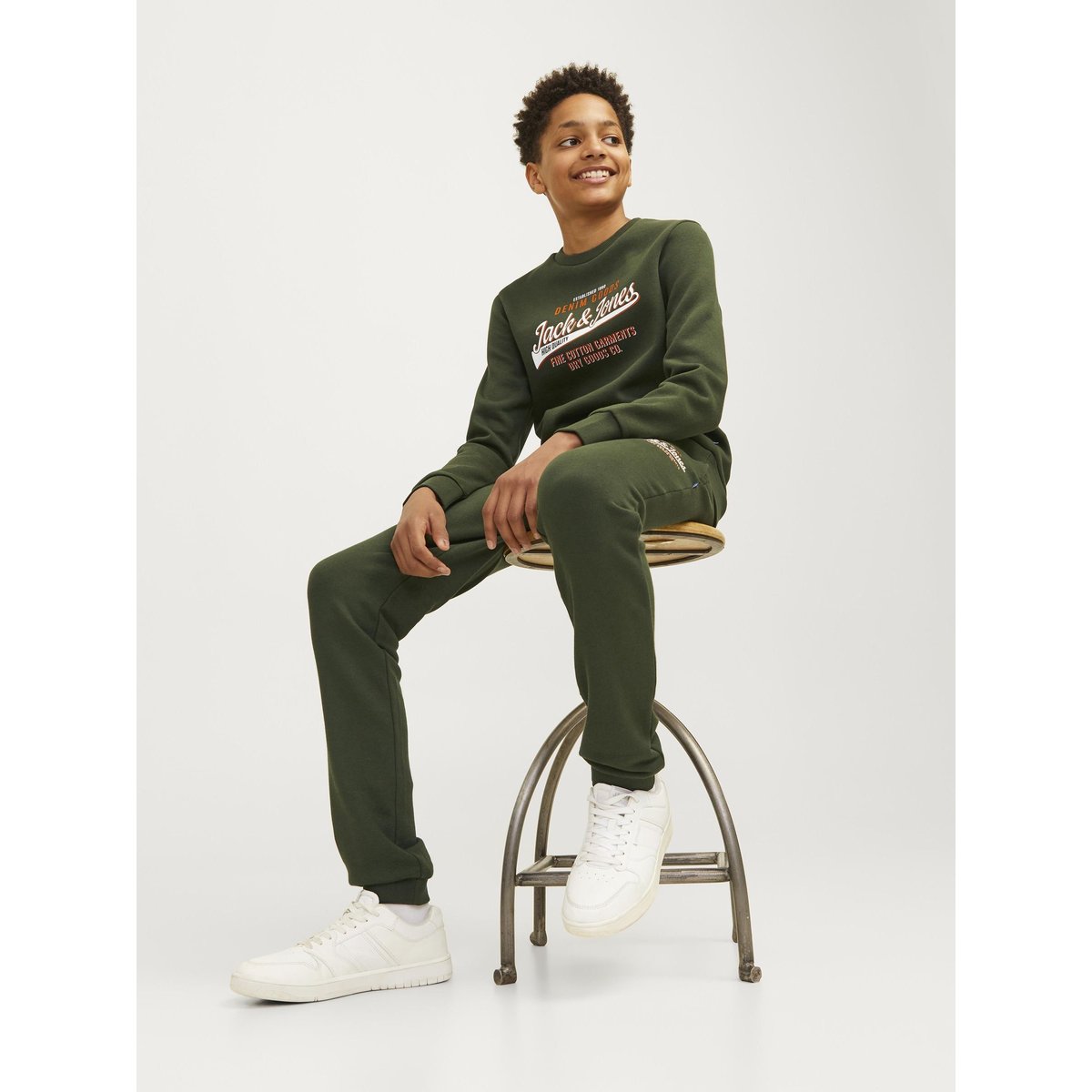 Pantalon De Survêtement kombu green, JACK & JONES JUNIOR