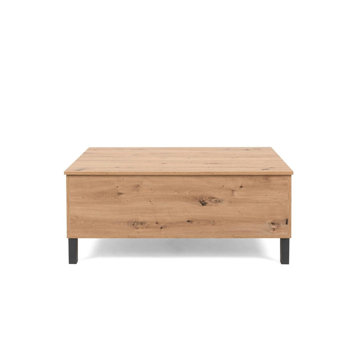 Table basse relevable effet bois avec rangement ALVA bois naturel, PIER IMPORT
