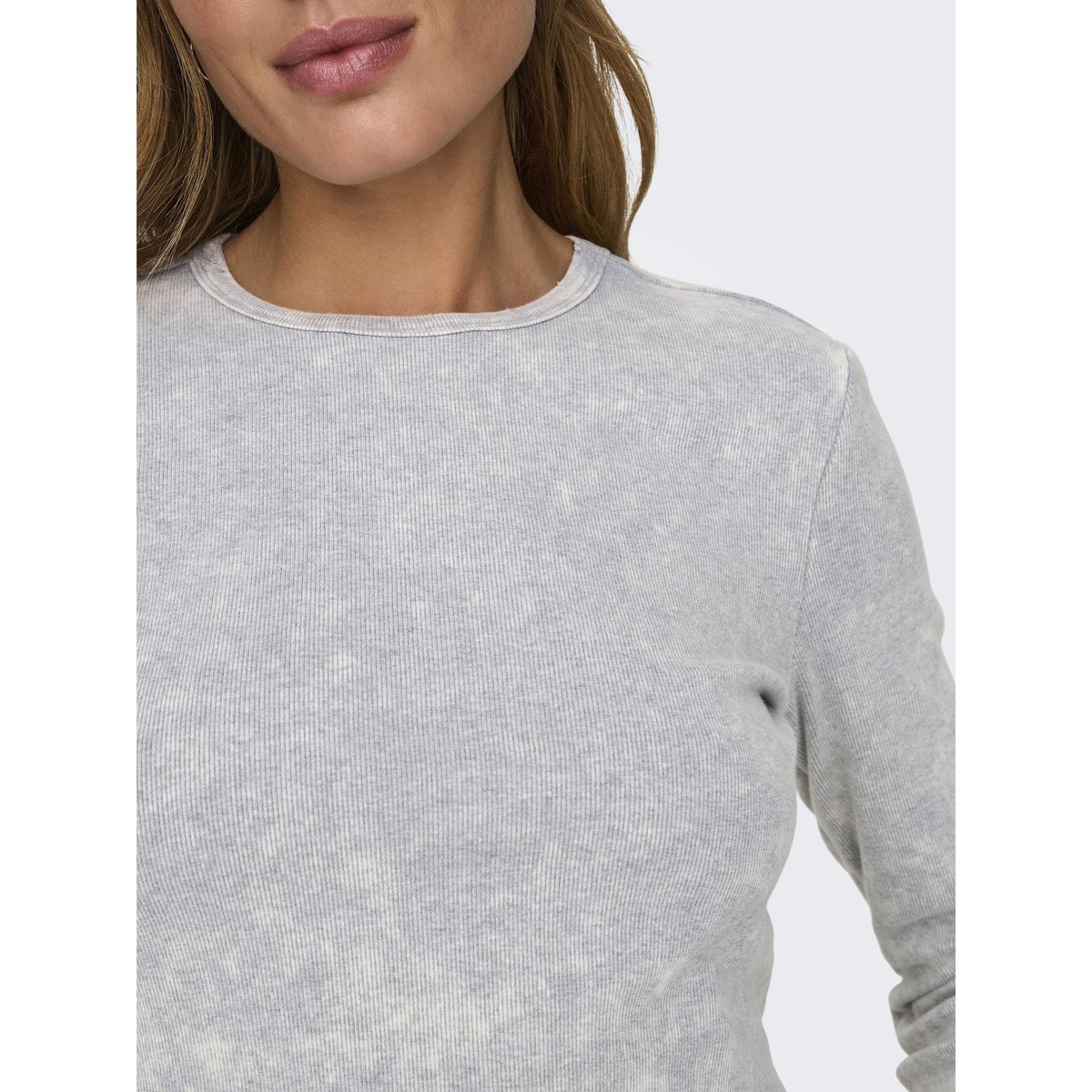 Top grise - light grey melange, ONLY