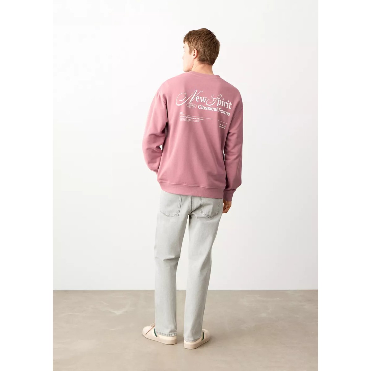 Sweat-shirt coton imprimé rose, MANGO TEEN
