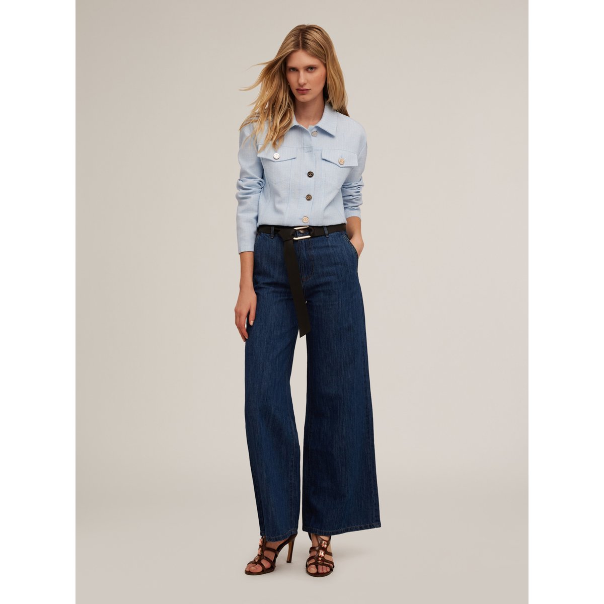 Veste en jean en tweed light - blue, MOTIVI