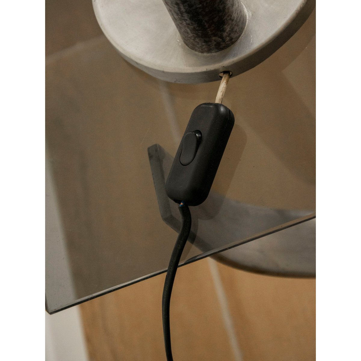 Lampe Eye Ball en métal acier Julia N°1016 - Bon état métal, DEBONGOUT