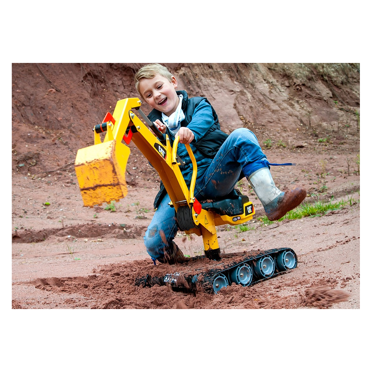 Pelle rollyDigger XL CAT jaune, ROLLY TOYS