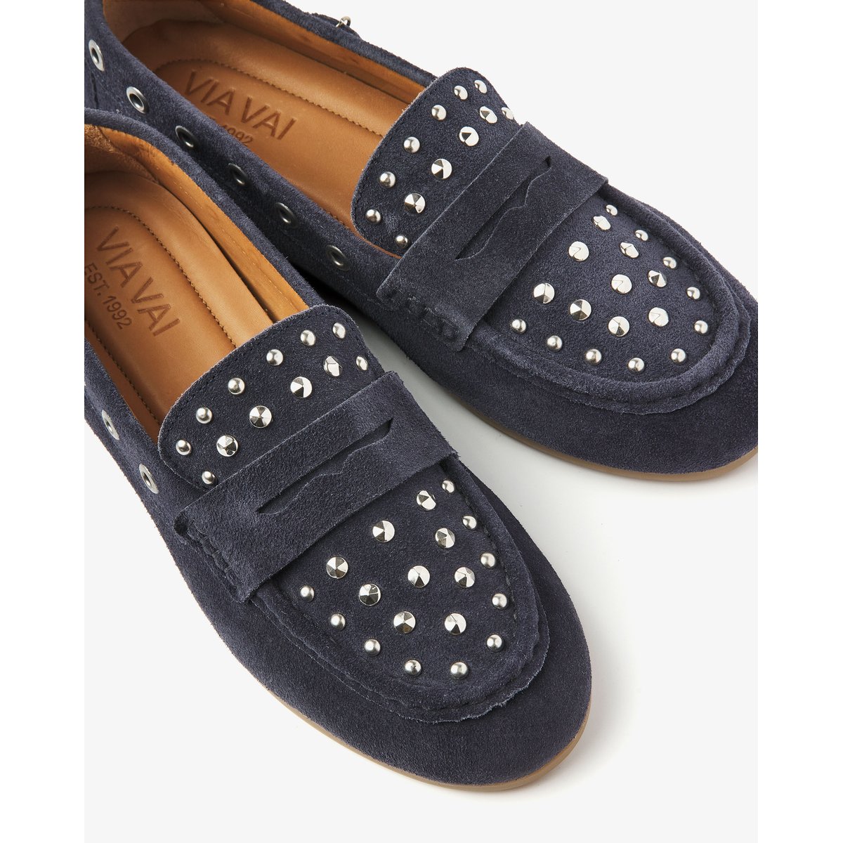 Mocassins JUNE MACY bleu, VIA VAI