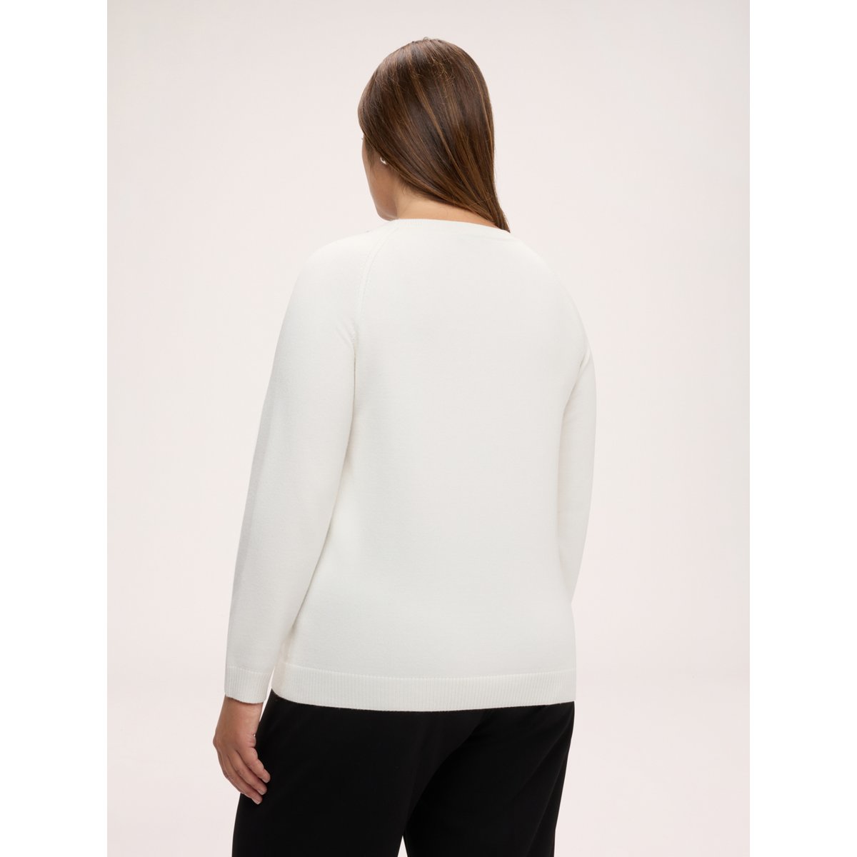 Pull col rond avec nœud blanc, FIORELLA RUBINO