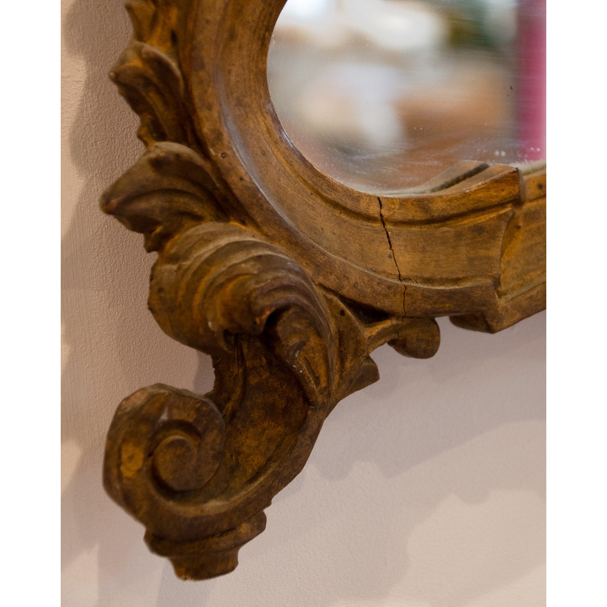 Miroir en bois sculpté Georges N°1202 - Bon état miroir, DEBONGOUT