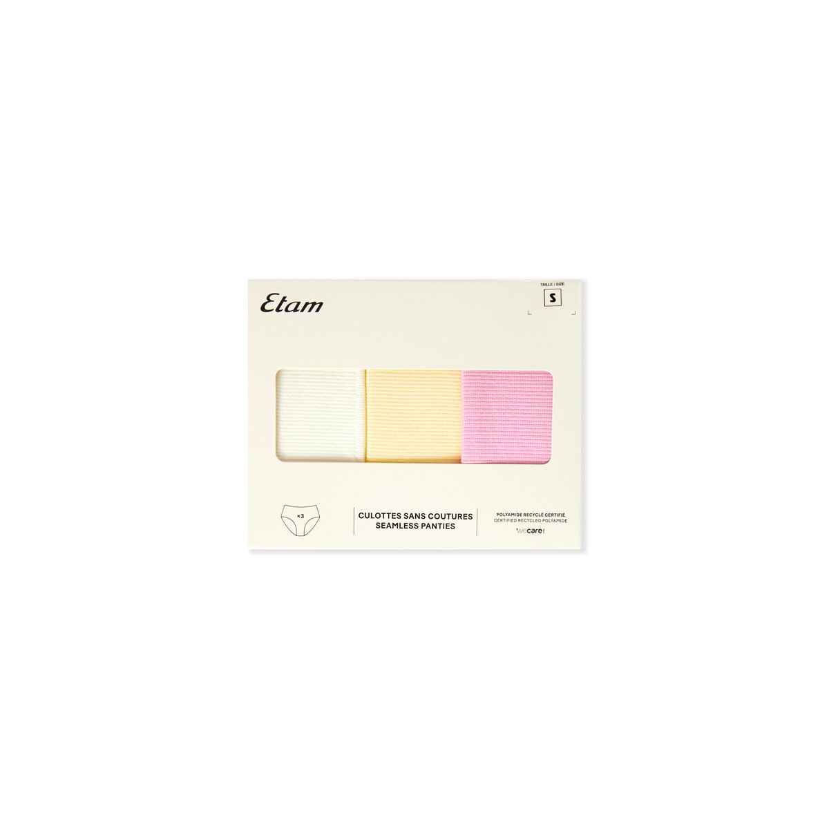 Lot de 3 culottes JADE vanille, ETAM