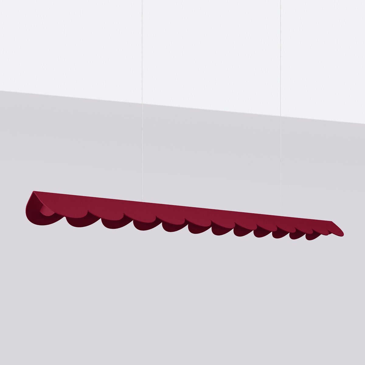 Suspension Aluminium Bourgogne LED 1 Biscuit bourgogne, EDEN