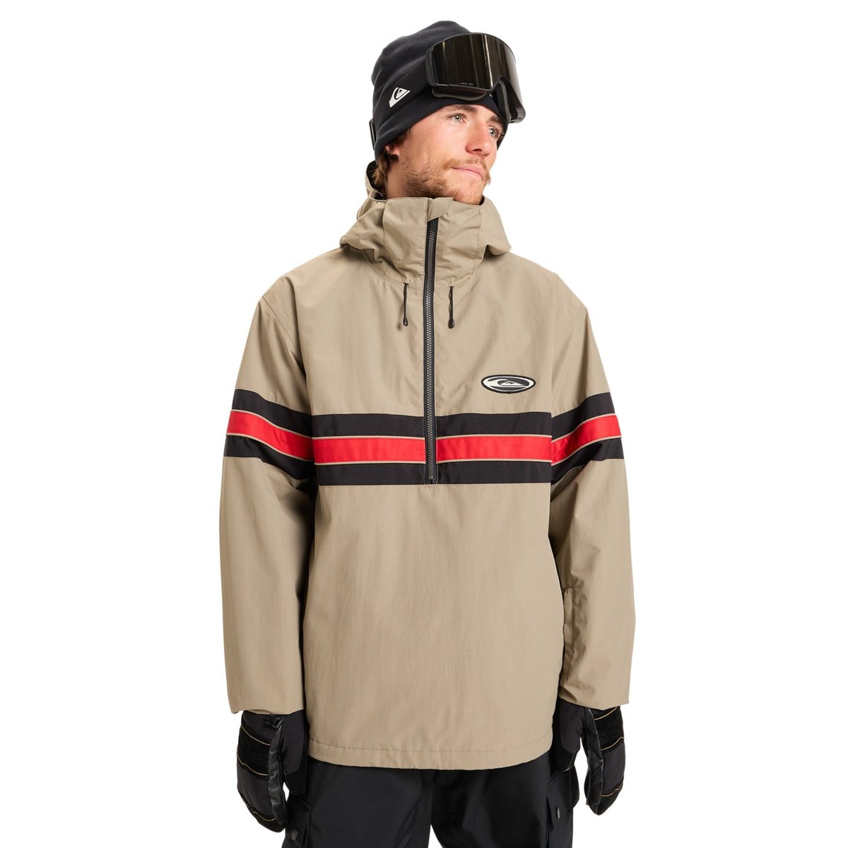 Veste de snow technique STEEZE beige fallen rock, QUIKSILVER