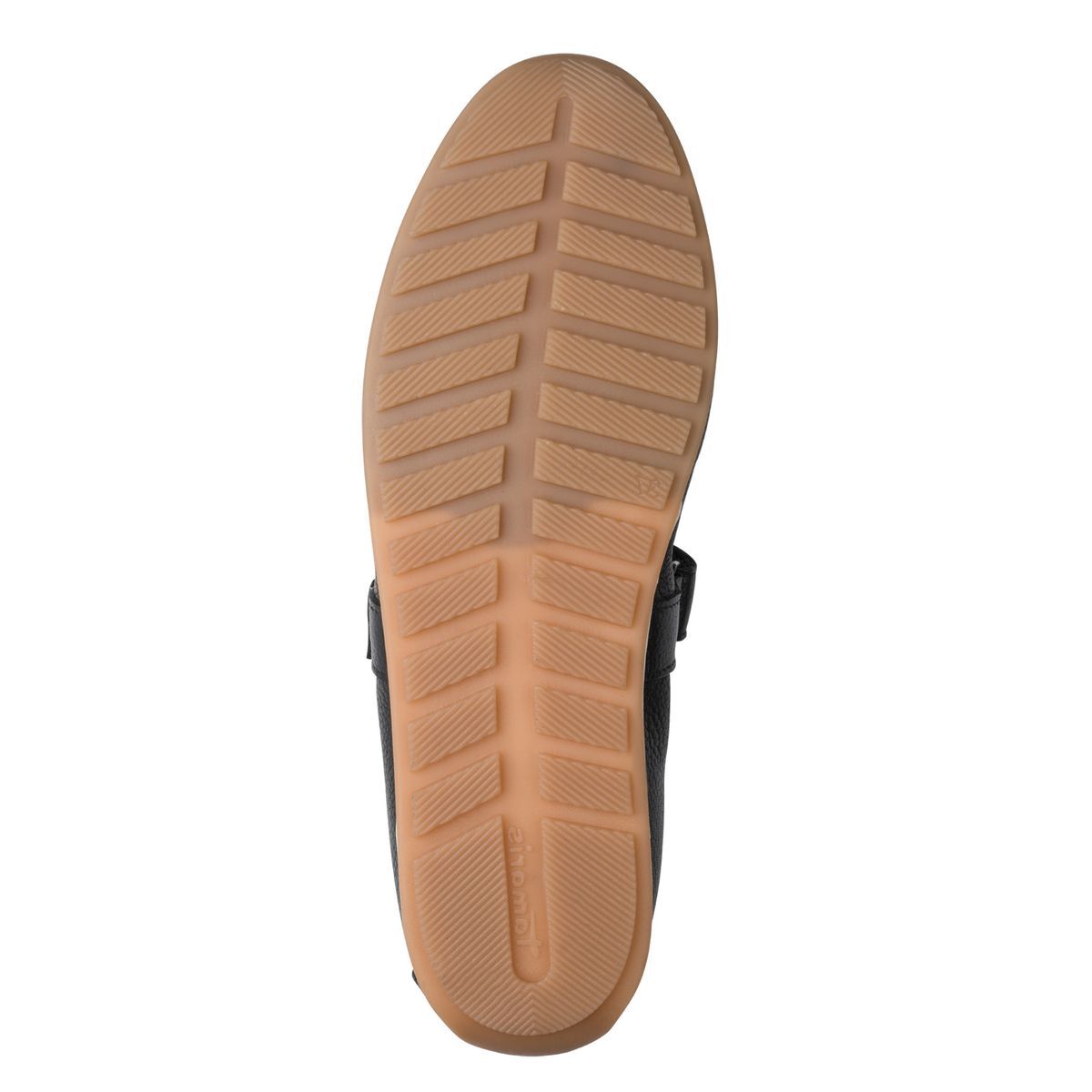 Ballerine en cuir noir, TAMARIS
