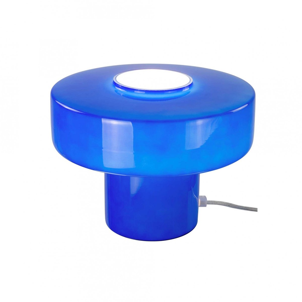 Lampe à poser en verre, FOZA bleu, C-CREATION