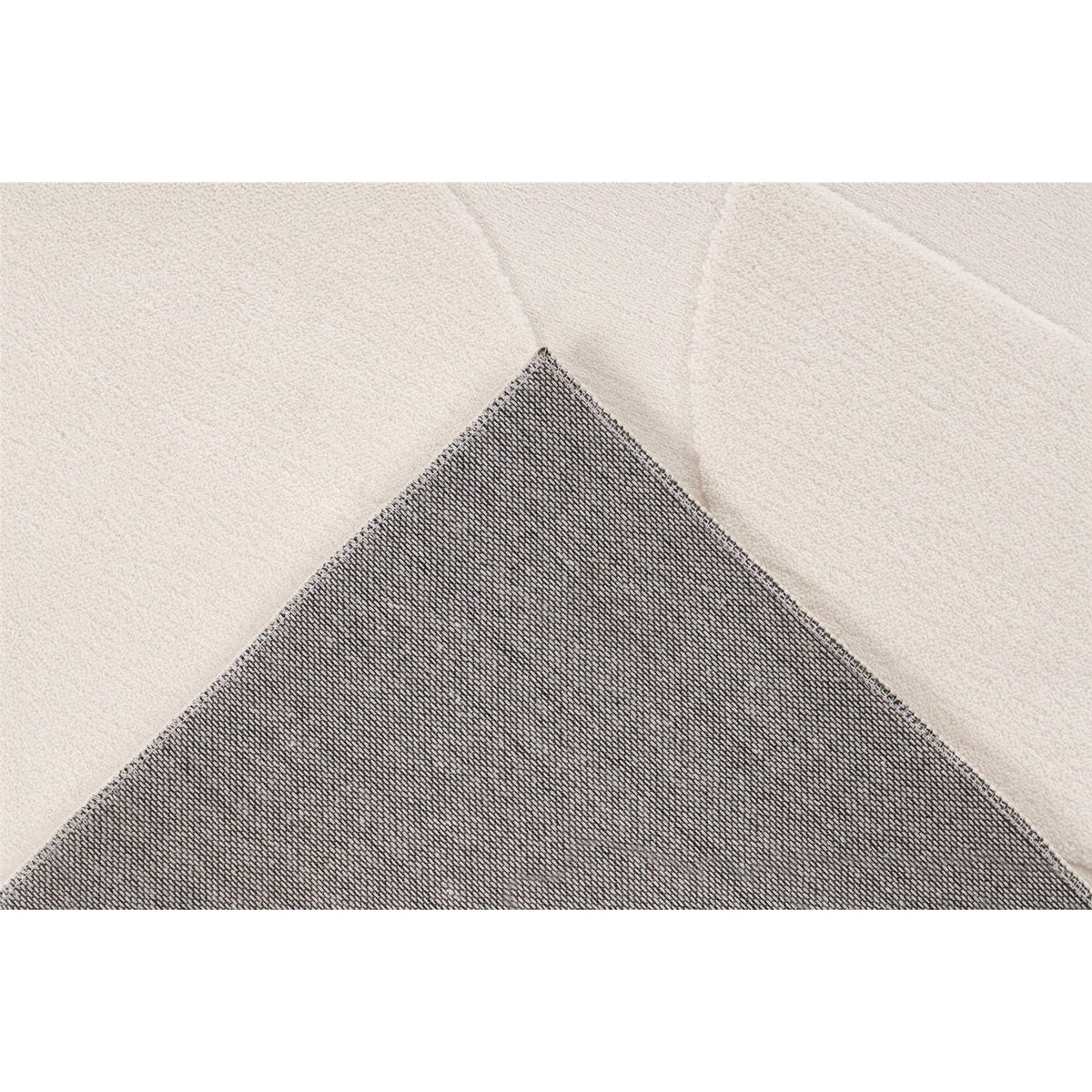 Tapis rectangulaire à poils courts, Niburi ivoire clair ton sur ton, ARTE ESPINA