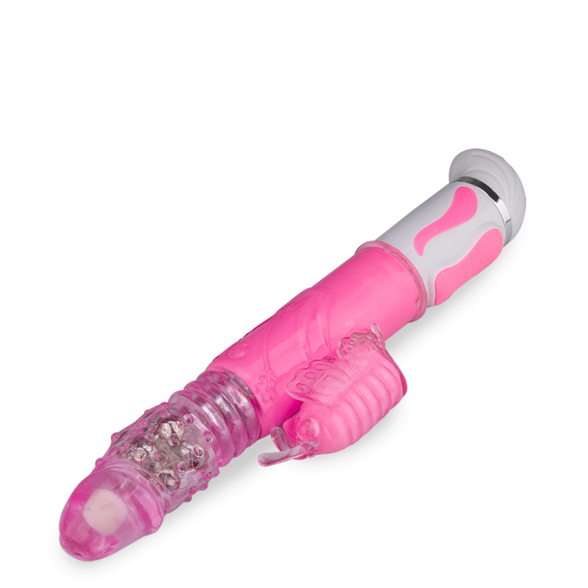 Vibromasseur vibro rabbit rotatif va-et-vient 12 vitesses rose, LOVE AND VIBES