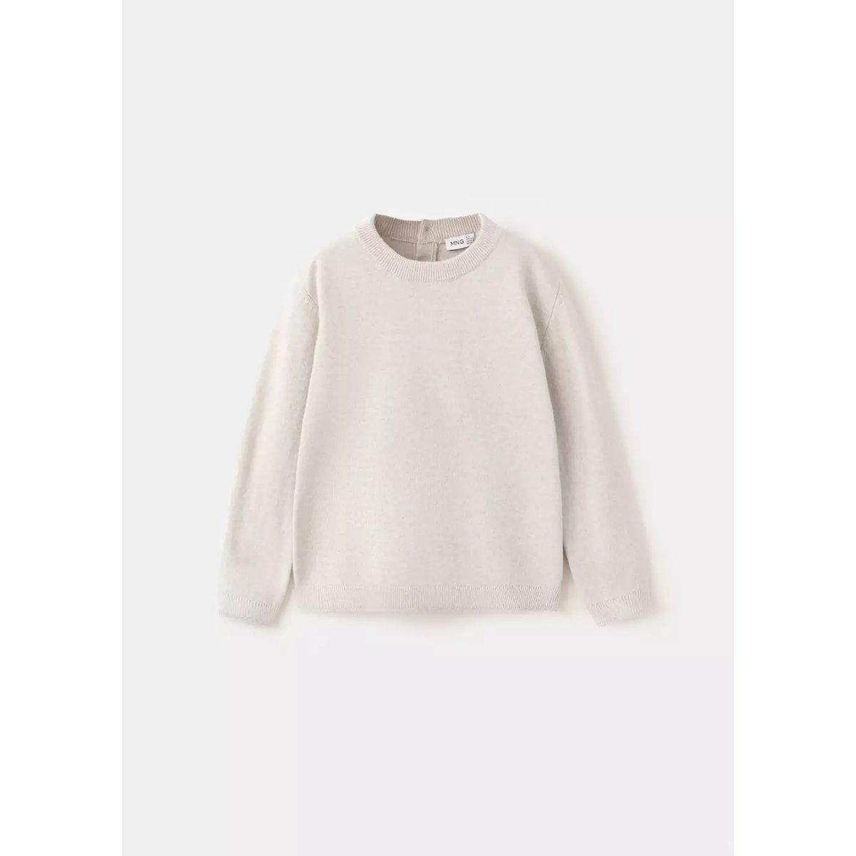 Pull-over maille fine coton beige, MANGO BABY