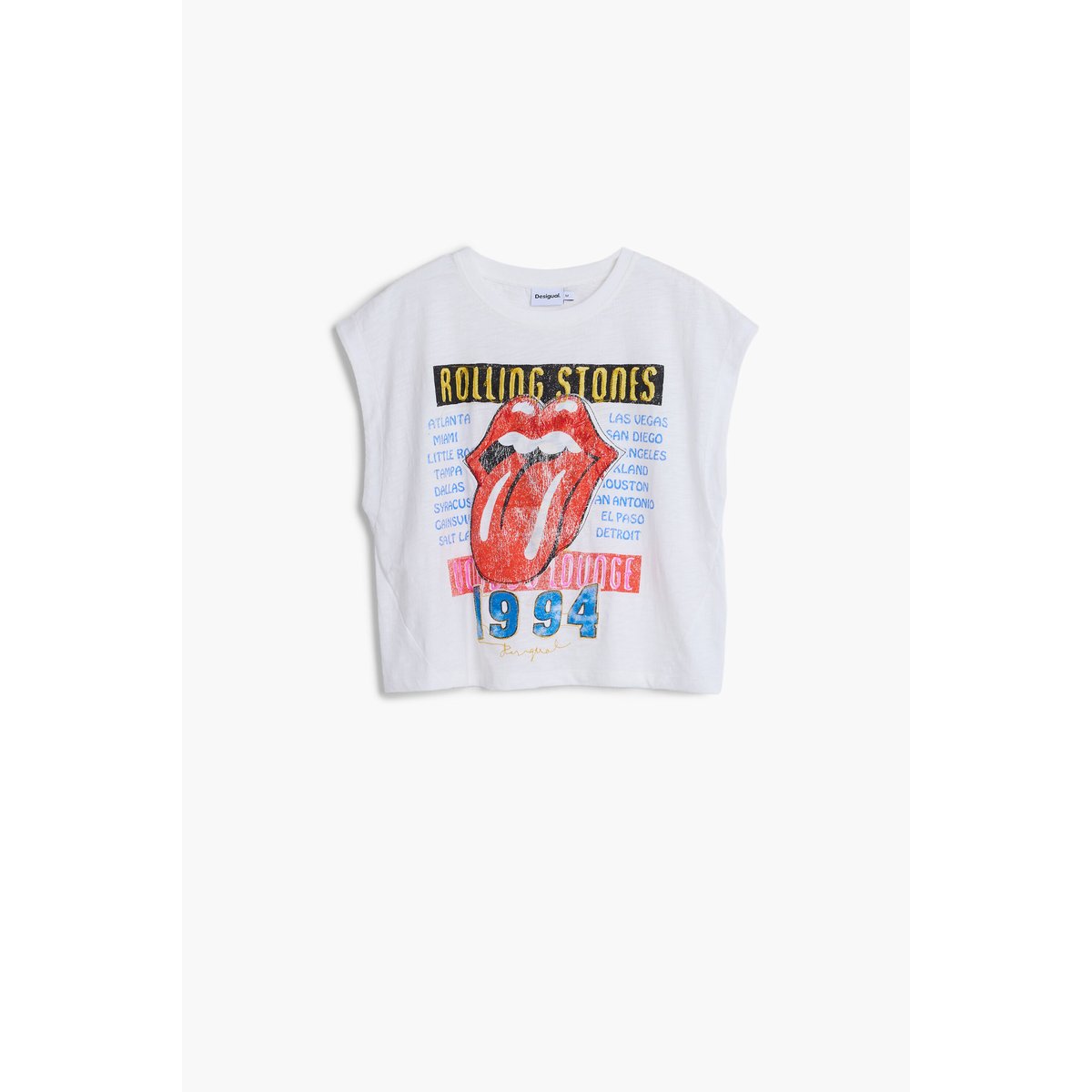 T-shirt Rolling Stones™ 1994 blanc, DESIGUAL