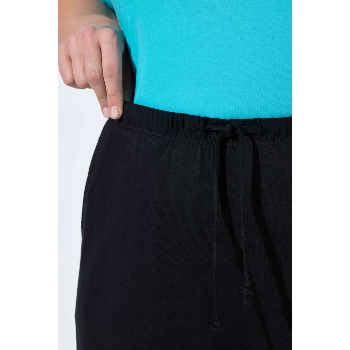 Pantalon Marlene en jersey, taille élastique classique noir, ULLA POPKEN