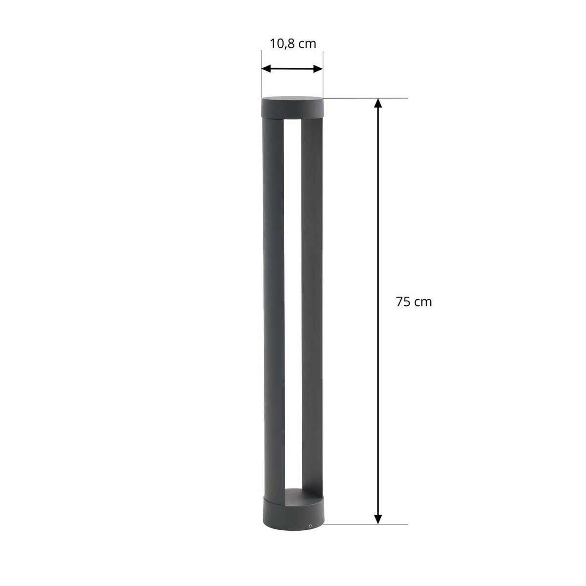Luminaire extérieur en aluminium moderneLED anthracite, LINDBY