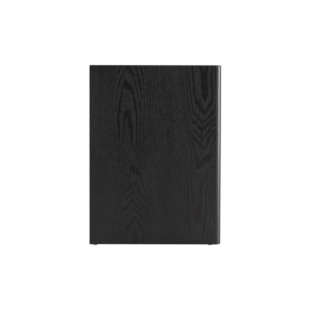 Meuble TV effet bois 120 cm style design épuré, GINA bois noir, OVIALA