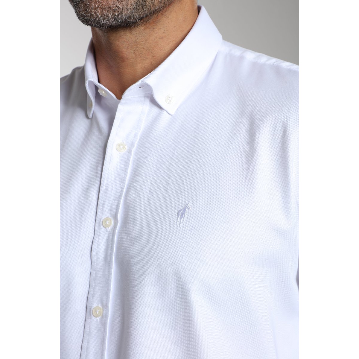 Chemise manches longues en coton CRYS blanc, GENTLEMAN FARMER