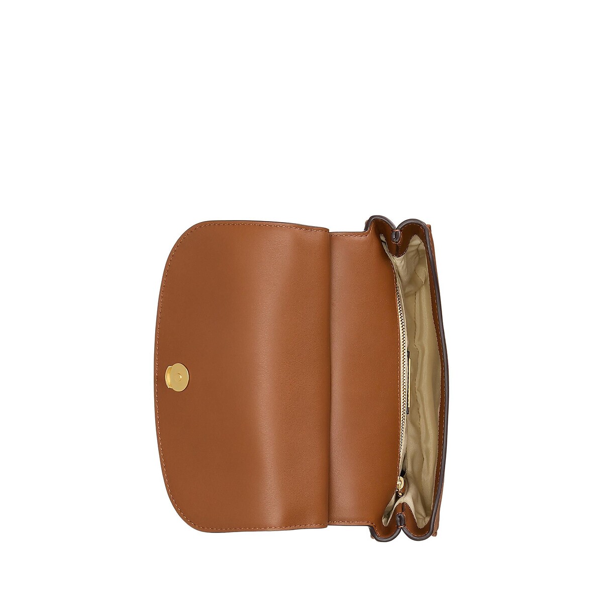 Marcy Leather Shoulder Bag camel, LAUREN RALPH LAUREN