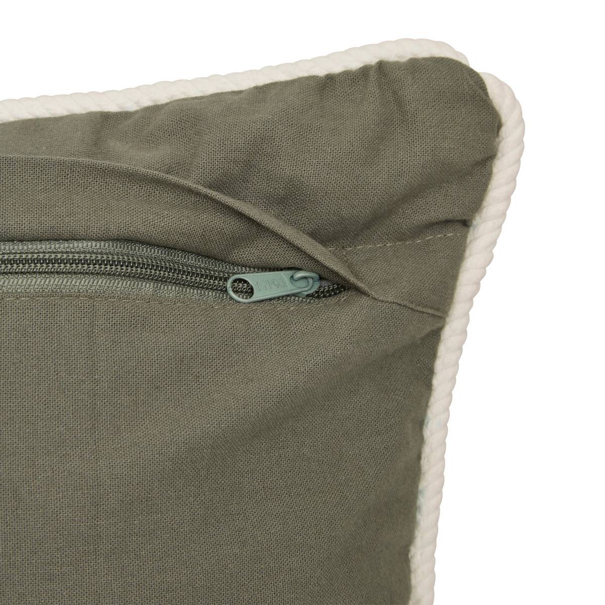 Coussin CHERRY vert kaki, ATMOSPHERA