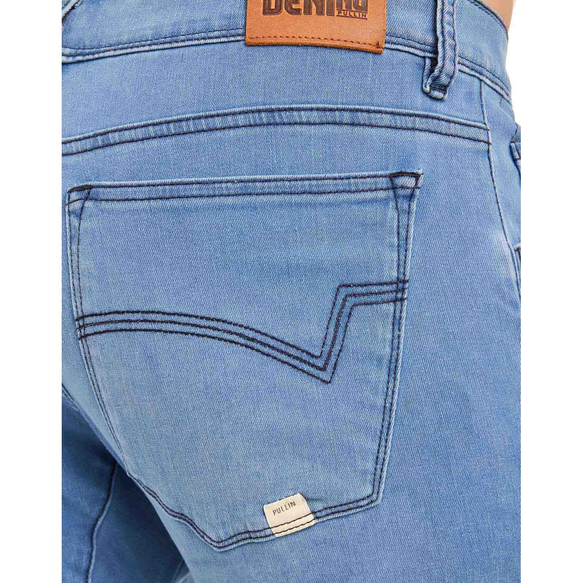 PANTALON STRAIGHT SOFT bleu, PULLIN